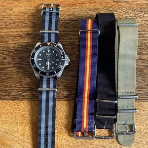 MWC Sub watch with nato straps. Great condition!